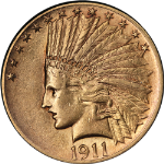 1911-P Indian Gold $10 Choice AU Nice Eye Appeal Nice Strike