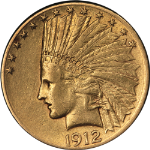 1912-S Indian Gold $10 Nice XF Nice Eye Appeal Nice Strike