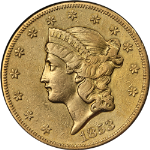 1853-O Type 1 Liberty Gold $20 XF/AU Details Decent Eye Appeal Nice Strike