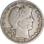 1903-P Barber Half Dollar