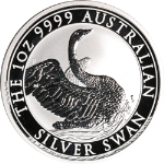 2020 Australia 1 Ounce Silver $1 - Silver Swan - 9999 Fine - Capsule