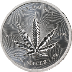 2024 Republic of Chad 1 Ounce Silver 5000 CFA - Cannabis - 9999 Fine - STOCK