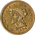 1904 Liberty Gold $2.50 Nice AU Nice Eye Appeal Nice Strike