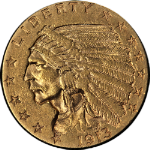 1913 Indian Gold $2.50 Nice AU Nice Eye Appeal Nice Strike