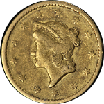 1850-P Ty 1 Liberty Gold $1 Nice VF Decent Eye Appeal