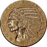 1915-P Indian Gold $5 Nice AU/BU Nice Eye Appeal Nice Strike