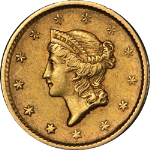 1851-P Ty 1 Liberty Gold $1 Nice AU Nice Eye Appeal Nice Strike