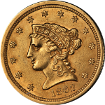 1862-P Liberty Gold $2.50 AU/BU Details Nice Eye Appeal Nice Strike