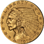 1910 Indian Gold $2.50 Nice XF/AU Nice Eye Appeal Nice Strike