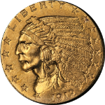 1912 Indian Gold $2.50 Nice AU Nice Eye Appeal Nice Strike