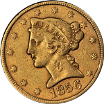 1856-P Liberty Gold $5 Nice XF Nice Eye Appeal Nice Strike