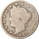 1887 Liberty V Nickel