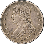 1837 Reeded Edge Bust Half Dollar Choice XF Great Eye Appeal Strong Strike