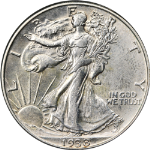 1938-D Walking Liberty Half AU/BU Details Key Date Nice Eye Appeal Nice Strike