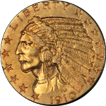 1910-S Indian Gold $5 Nice AU Nice Eye Appeal Nice Strike