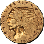 1910-S Indian Gold $5 Nice VF Nice Eye Appeal Nice Strike