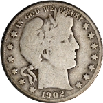 1902-S Barber Half Dollar