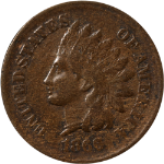 1866 Indian Cent