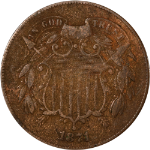 1871 Two (2) Cent Piece