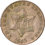 1853 Three (3) Cent Silver