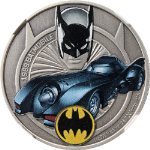 2021 Niue 1 Oz Silver $2-DC Comics &#39;89 Batmobile-NGCMS69 Antiqued Early Releases