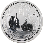 2011 Australia 1 Silver Kilo - Year of the Rabbit - Lunar Series II - BU - STOCK