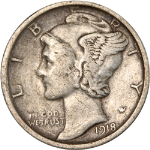 1918-S Mercury Dime