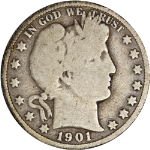 1901-S Barber Half Dollar