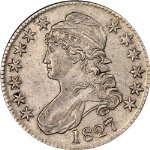 1827 Bust Half Dollar Square Base &#39;2&#39; Choice XF++ 0-120a R.3 Superb Eye Appeal