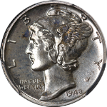 1942 Mercury Dime Proof PCGS PR66 Superb Eye Appeal Strong Strike