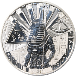 2023 Sierra Leone 1 Ounce Silver $1 - Egyptian God Anubis - 999 Fine