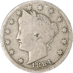 1884 Liberty V Nickel