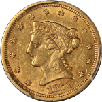 1873-S Liberty Gold $2.50 PCGS AU53 Nice Eye Appeal Nice Strike