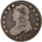 1820 Bust Quarter - Choice+