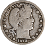 1912-S Barber Quarter