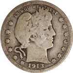 1913-P Barber Quarter