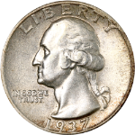 1937-P Washington Quarter