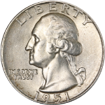 1951-D Washington Quarter