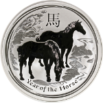 2014 Australia 10 Ounce Silver - Year of the Horse - Lunar Series II - BU -STOCK