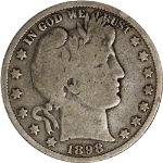 1898-P Barber Half Dollar