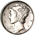 1920-P Mercury Dime