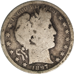 1897-S Barber Half Dollar - Key Date