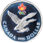 2006 Canada Silver $1 Proof - Lucky Loonie Colorized - OGP & COA