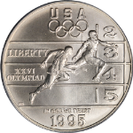 1995-D Track &amp; Field Commemorative Silver $1 PCGS MS70