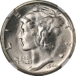 1944-S Mercury Dime NGC MS66 Superb Eye Appeal Blazing White Gem