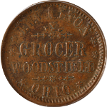 J.W. Walton Civil War Token Woodsfield, OH OH960A-1A XF