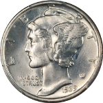 1939-S Mercury Dime PCGS MS65 Superb Eye Appeal Strong Strike