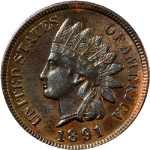 1891 Indian Cent