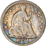 1851-O Seated Liberty Half Dime