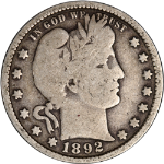 1892-O Barber Quarter